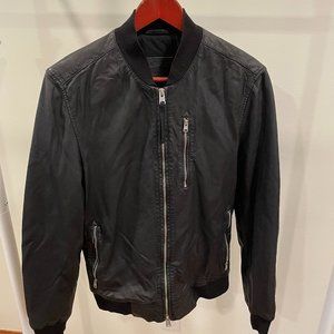 MEN'S All Saints Black Leather Jacket